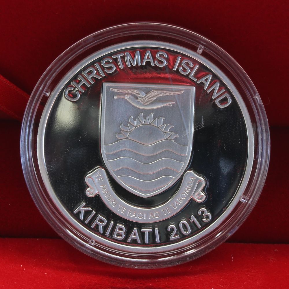 2013 Christmas Island Silver Proof Rudolph Reindeer Coin