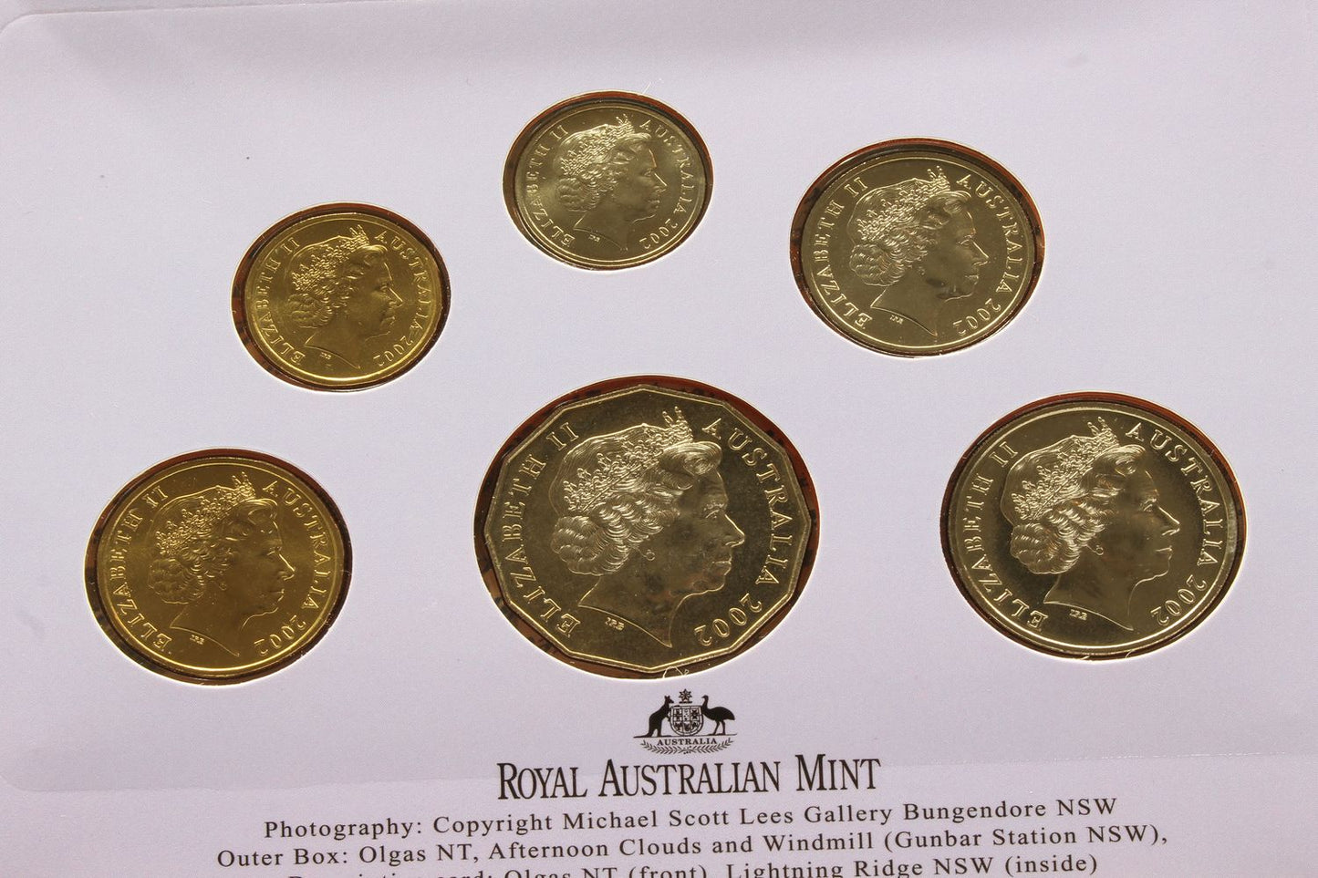 2002 Australia Year of The outback Six Coin Uncirculated Set