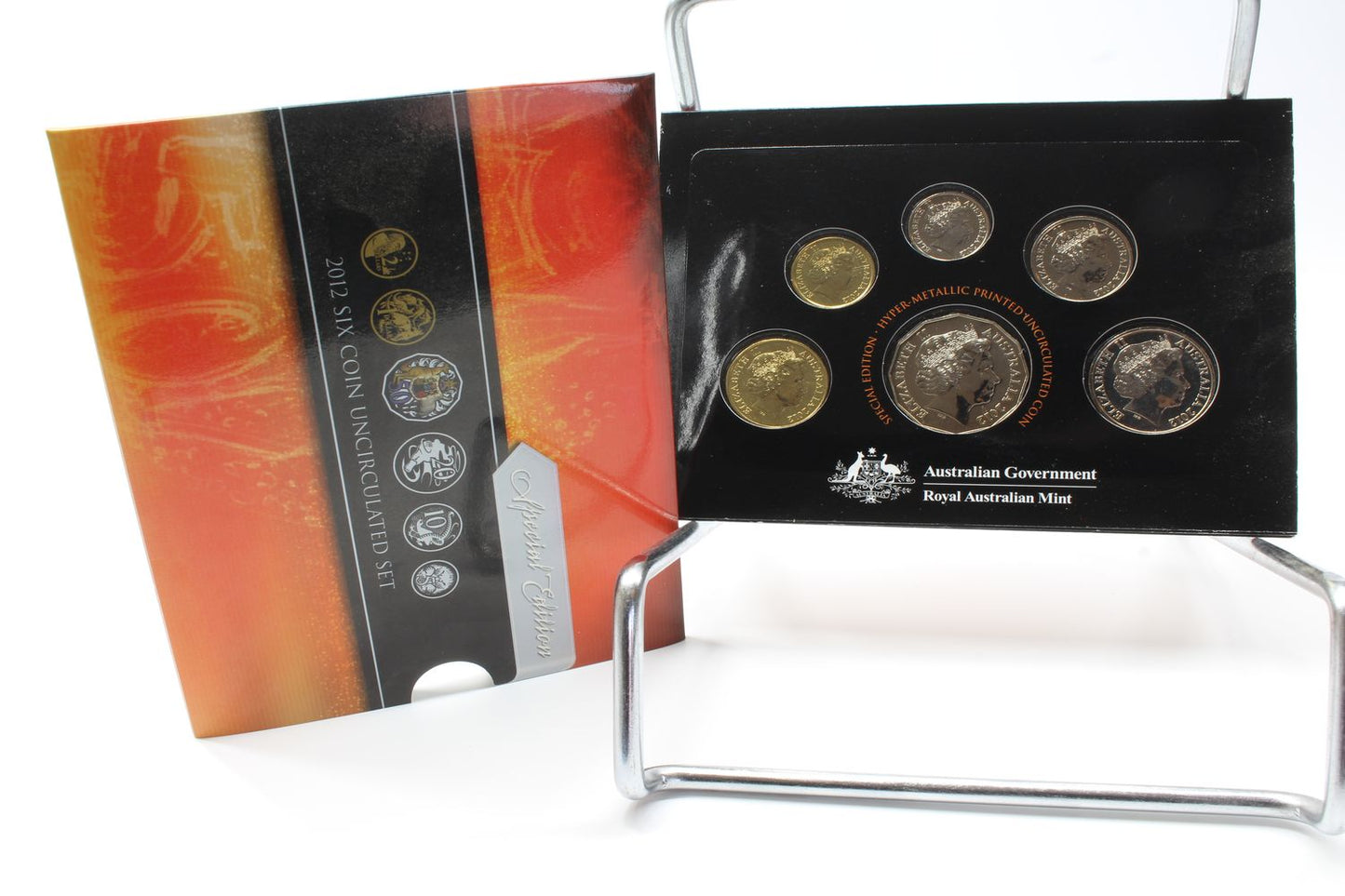 2012 Six Coin Uncirculated Mint Set Special Edition -Coloured 50c