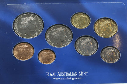 2006 Australia Eight Coin Uncirculated Set 40 Years of Decimal Currency