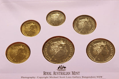 2002 Australia Year of The outback Six Coin Uncirculated Set
