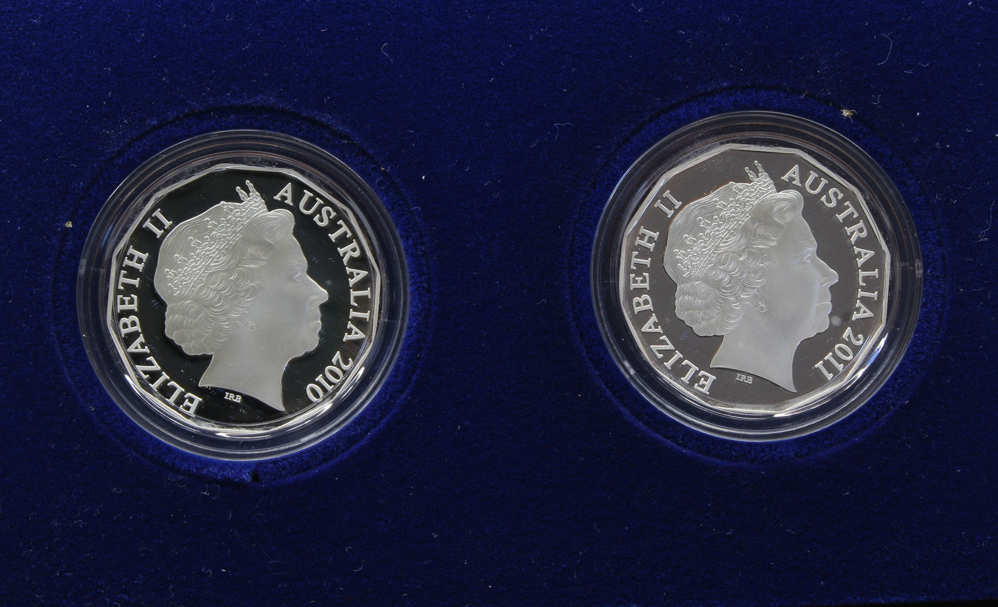 2011 Australia Royal Wedding 50c Selectively Gold Plated Silver Proof Set