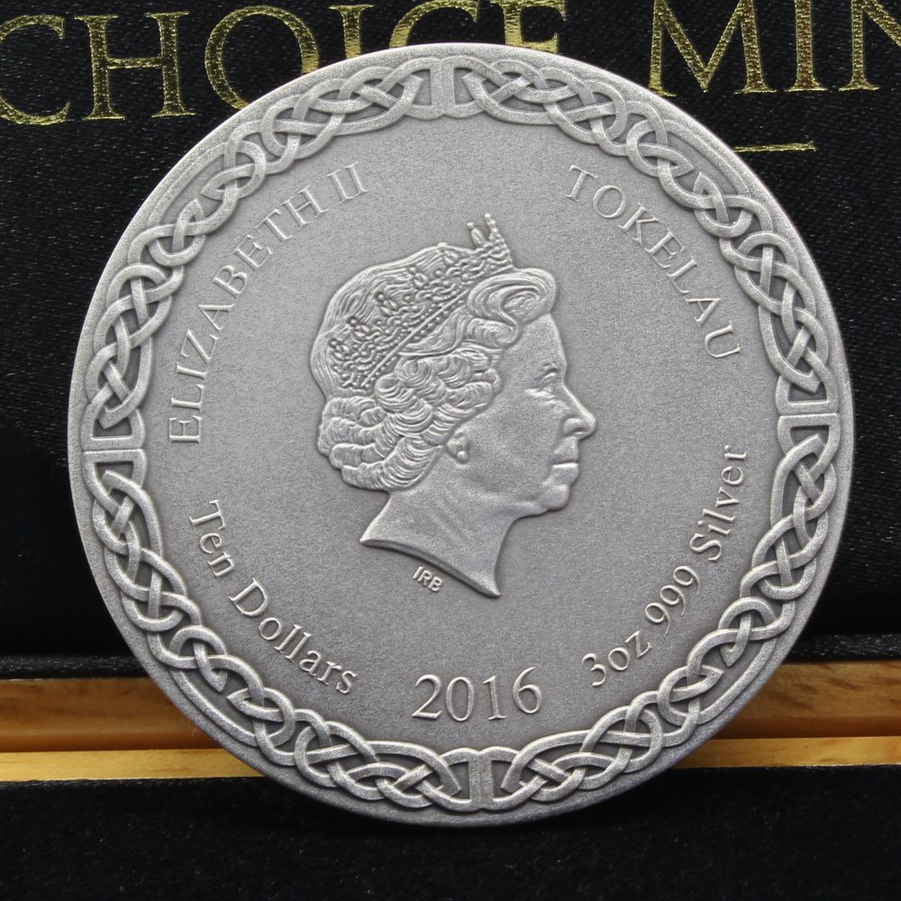 Tokelau 2016 ODIN LEGENDS OF ASGARD 3 Oz Silver $10 Coin