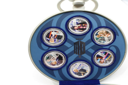 2013 Niue BBC Doctor Who 1/2 Oz Silver Coin Fob Watch Collectible set