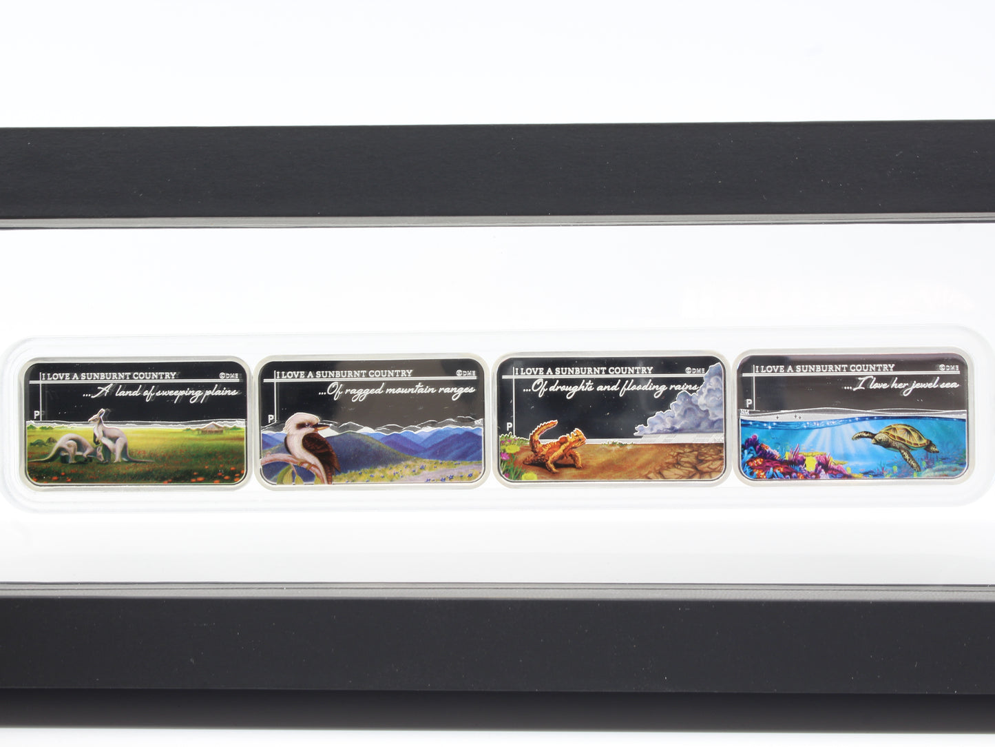 2015 Australia Sunburnt Country 1 Oz Silver Proof Four Coin Set