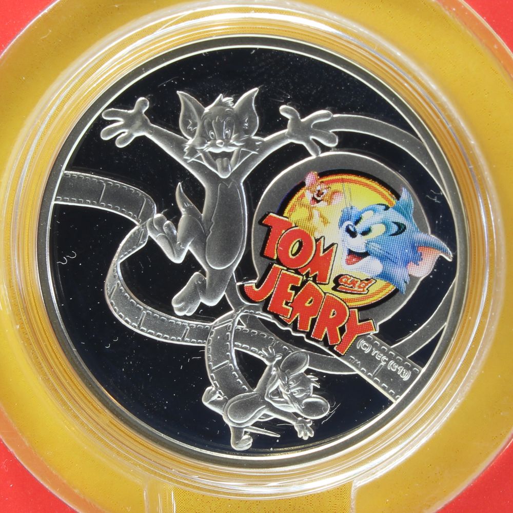 Niue 2013 $1 Cartoon Characters: Tom Jerry Silver Commemorative Coin