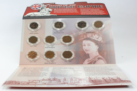 Pennies of the British Empire - 5x British, 3x Australian & 2x NZ Issued Pennies