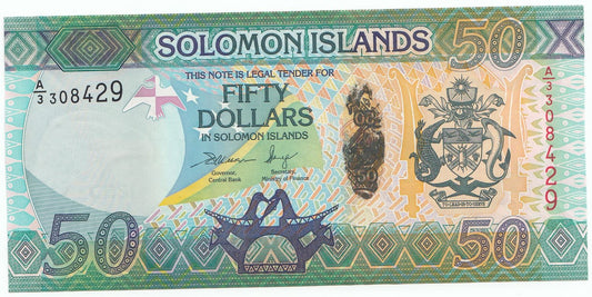 2013 Solomon Islands $50 P35-UNC