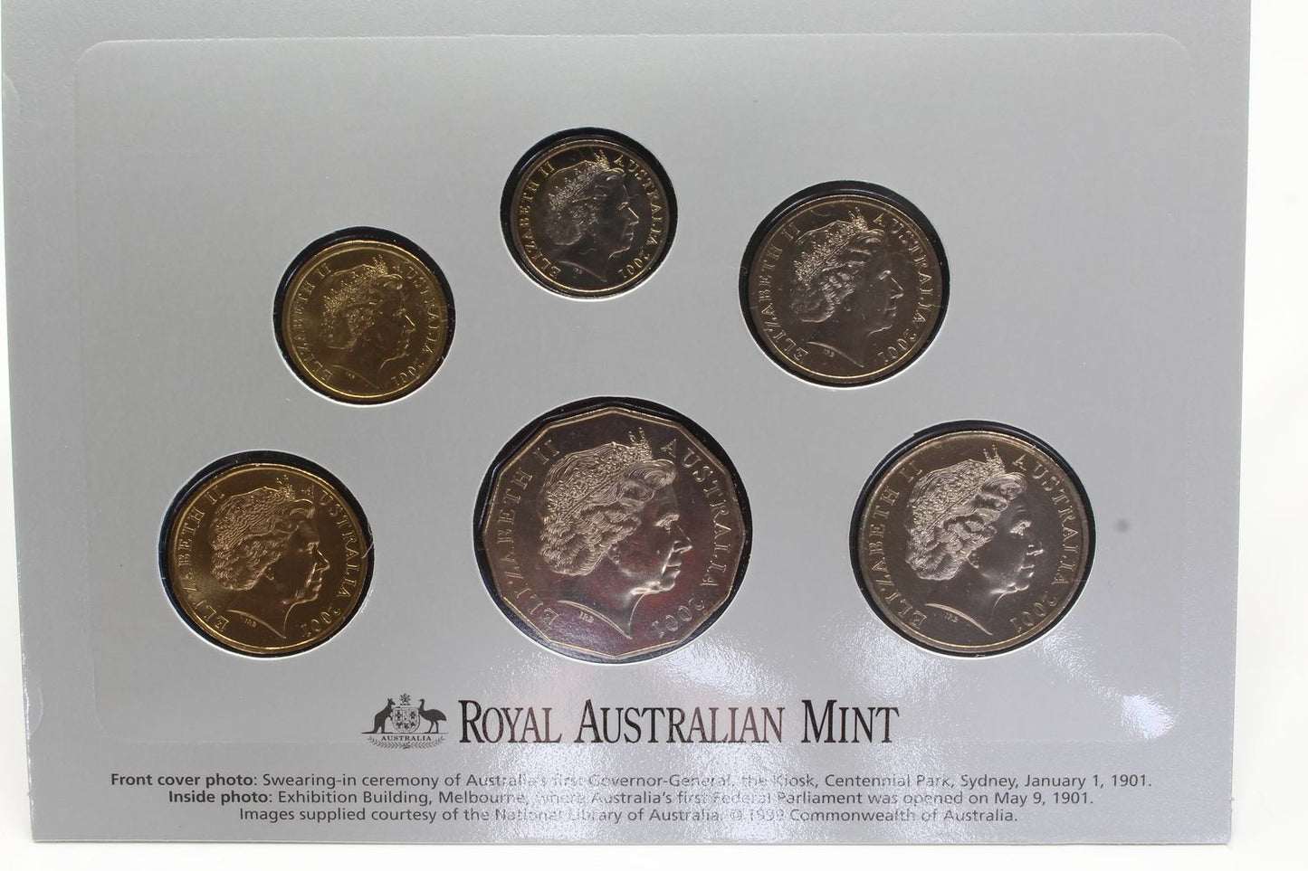 2001 Uncirculated Australia Mint Coin Set