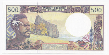 1992 French Pacific Territories 500 Francs Note P1e-UNC