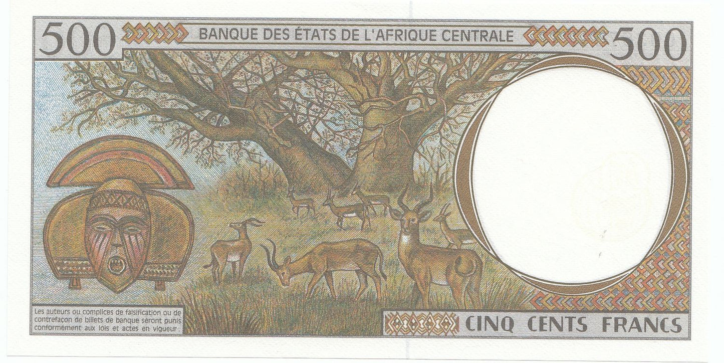 2000 Central Africa States 500 Francs P601-UNC