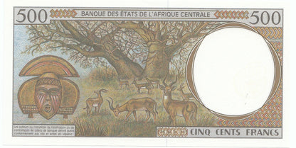 2000 Central Africa States 500 Francs P601-UNC