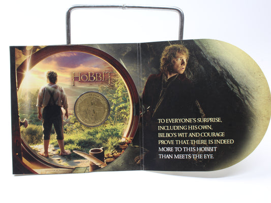 2012 New Zealand Hobbit $1 UNC Coin On Card