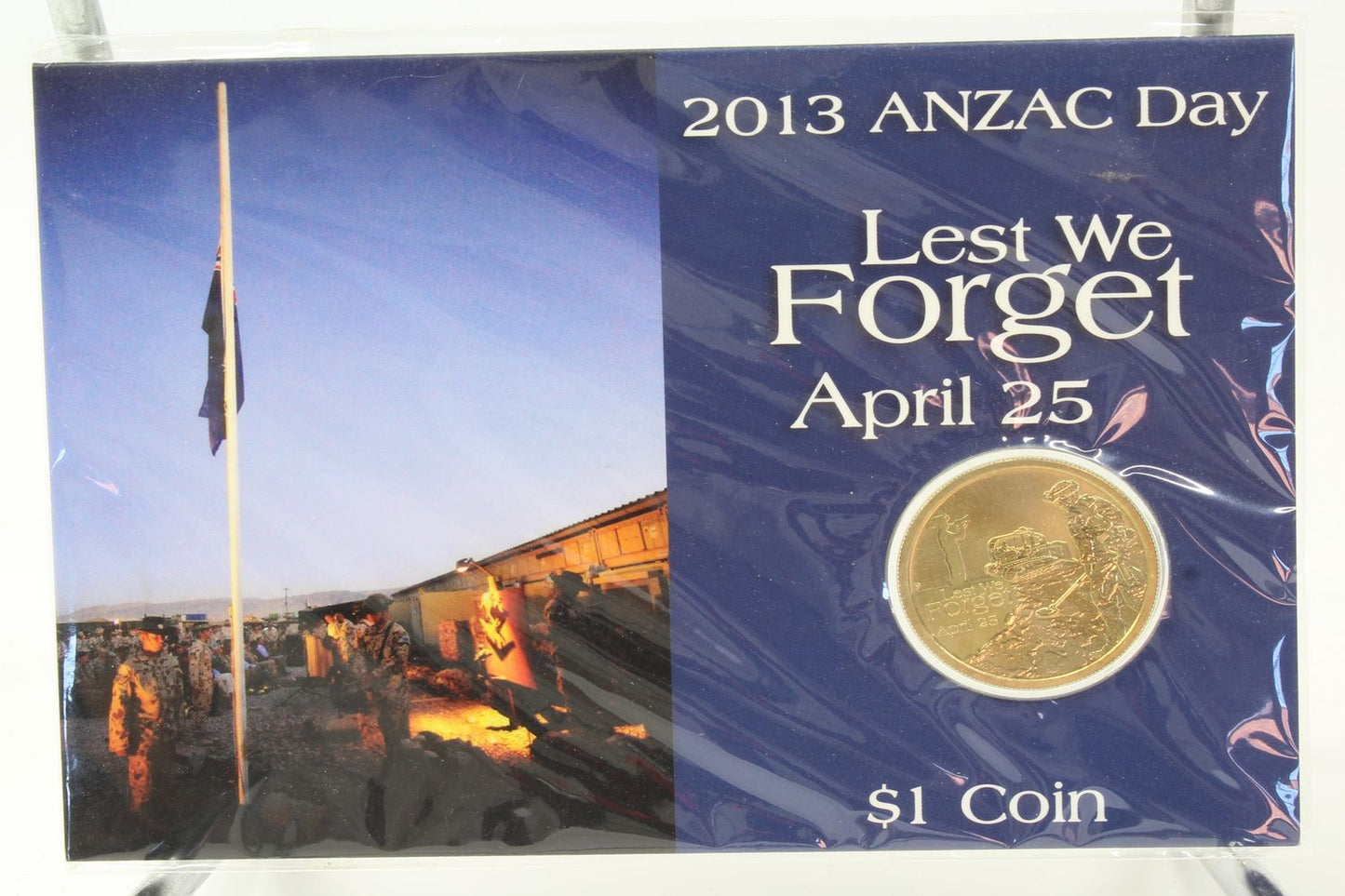 2012-2015 Australia $1 Anzac Day Lest We Forget April 25 On Card