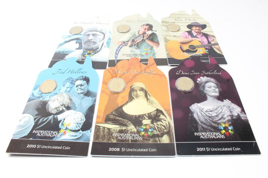 2008-2013 Australia Inspirational Australians $1 Uncirculated Coin