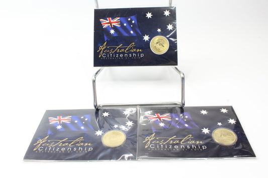 Australian Citizenship $1 Coin 1 x 2014 & 2 x 2015