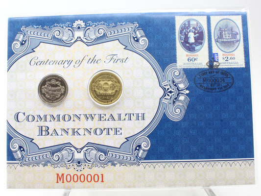 2018 Australia Centenary of the First Commonwealth Banknote 20c & $1 PNC