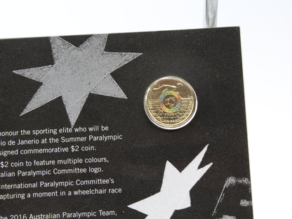 2016 Rio Olympic Team $2 Coloured 5 Coin Collection + 1 Paralympic Games $2 Coin