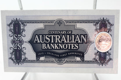 2013 Australia Centenary of Australian Banknotes set, 2 x 20c & 50c Set