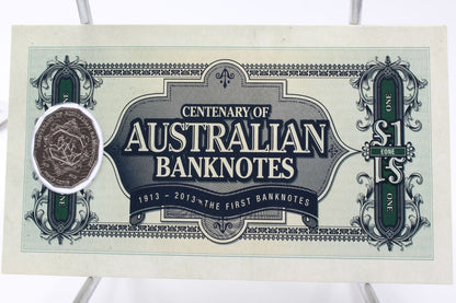 2013 Australia Centenary of Australian Banknotes set, 2 x 20c & 50c Set