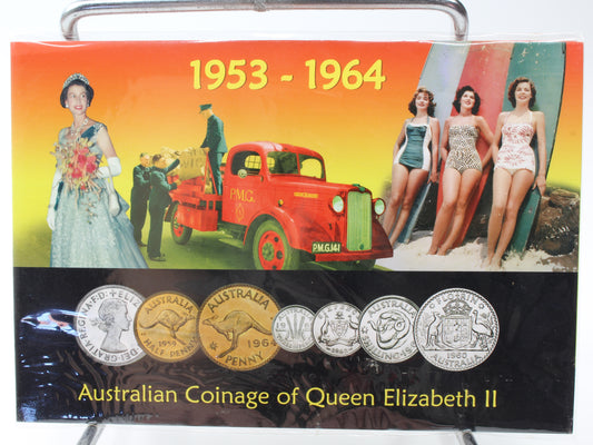 Australia 1953-1964 Coinage of Queen Elizabeth II Set