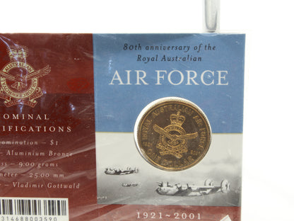 2001 $1 UNC - Anniversary of the Australian 'Army, Navy and Air Force' Set of 3