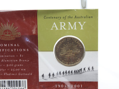 2001 $1 UNC - Anniversary of the Australian 'Army, Navy and Air Force' Set of 3