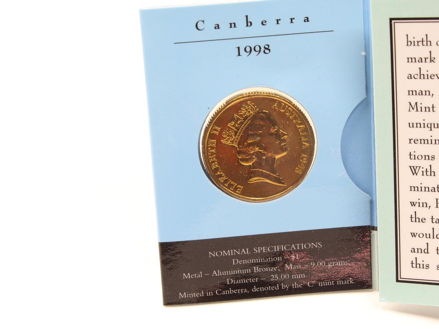 1997-1999 Australia Canberra C Mint mark Coin