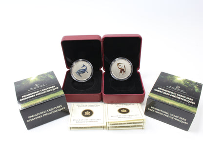2013 Canada 25 Cents Quetzalcoatlus & Tylosaurus Pembinensis Coloured Coin