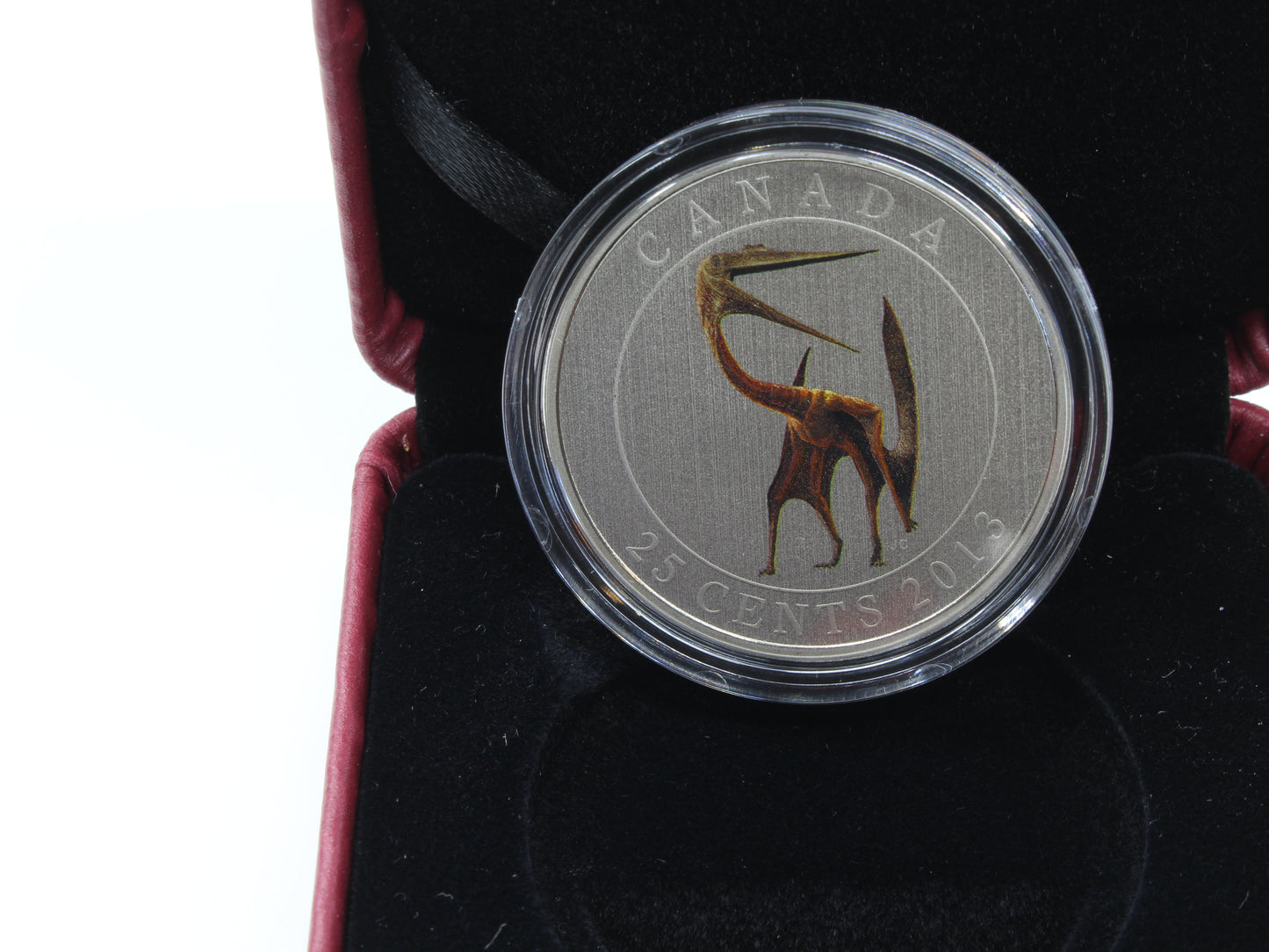 2013 Canada 25 Cents Quetzalcoatlus & Tylosaurus Pembinensis Coloured Coin