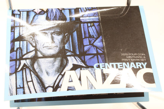 2015 Australia Centenary Anzac Four Coin Mintmark & Privy Mark Set