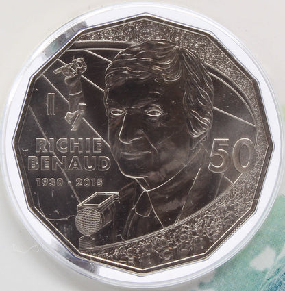 2013 & 2017 Australia 50 Cents Uncirculated Coin On Card X3