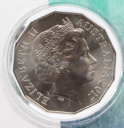 2013 & 2017 Australia 50 Cents Uncirculated Coin On Card X3