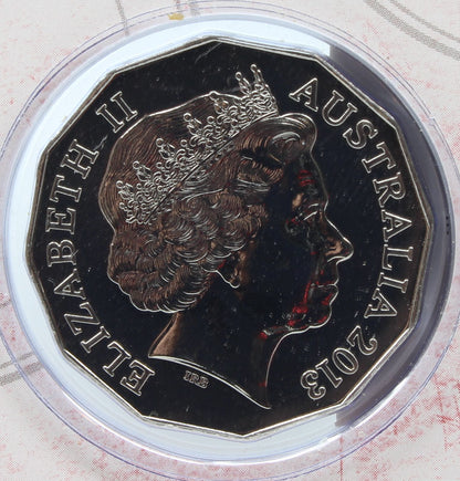 2013 & 2017 Australia 50 Cents Uncirculated Coin On Card X3