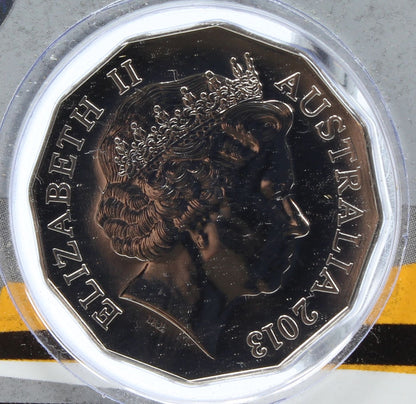 2013 & 2017 Australia 50 Cents Uncirculated Coin On Card X3