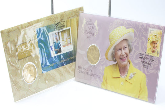 2011 & 2016 Australia $1 Queen's Birthday Uncirculated Coin On Card