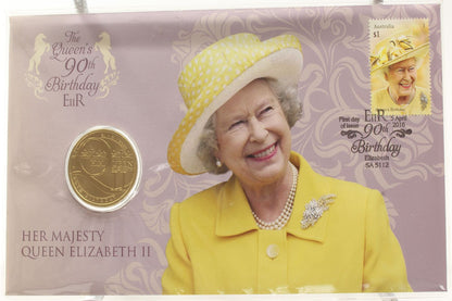 2011 & 2016 Australia $1 Queen's Birthday Uncirculated Coin On Card