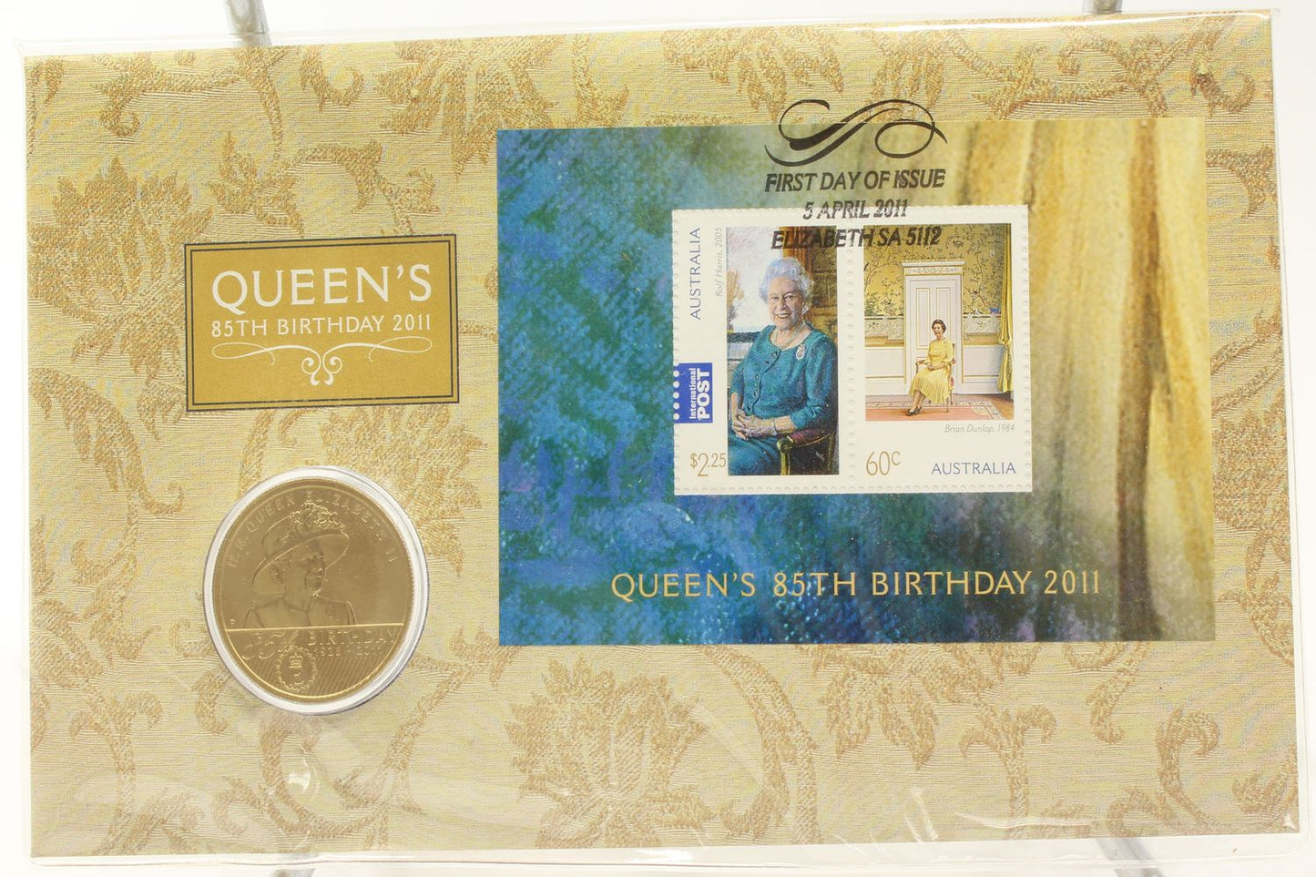 2011 & 2016 Australia $1 Queen's Birthday Uncirculated Coin On Card