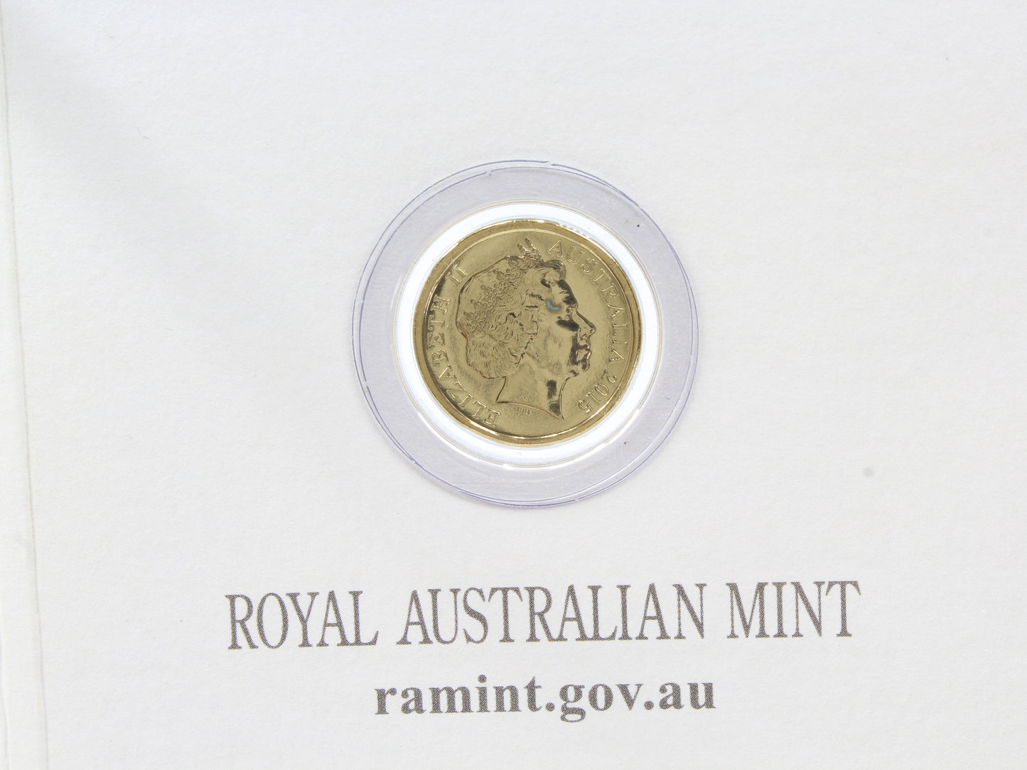2015 Australia $2 Remembrance Day  'C' Mintmark  Coloured UNC Coin On Card