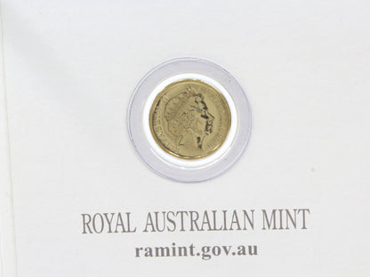 2015 Australia $2 Remembrance Day  'C' Mintmark  Coloured UNC Coin On Card