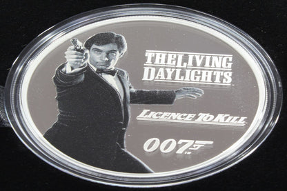2023 Tuvalu $1 James Bond 3rd Issue 1Oz Silver Proof Coloured Coin CERT# 0008