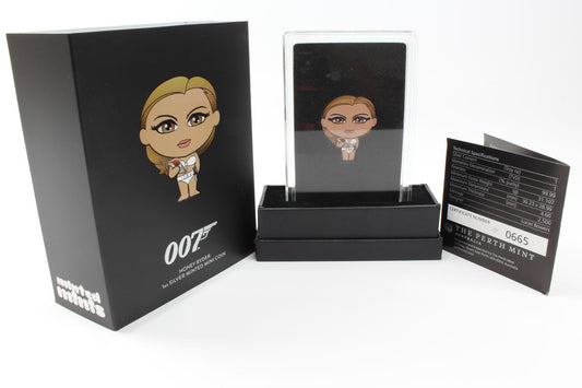 2023 Tuvalu $1 James Bond 007 Honey Ryder 1Oz Silver Minted Mini Coin