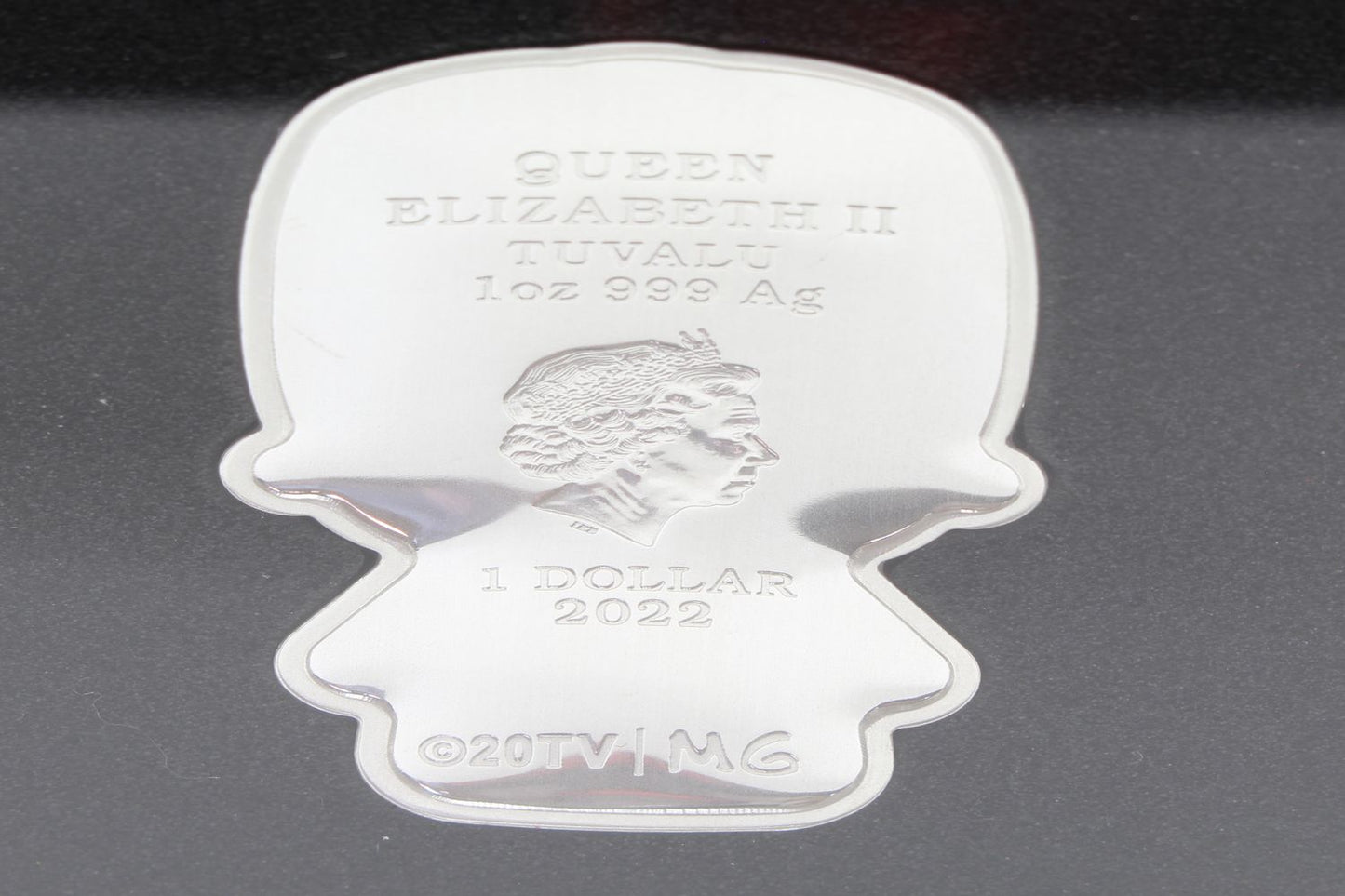 2022 Tuvalu $1 Homer Simpson 1Oz Silver Minted Mini Coin