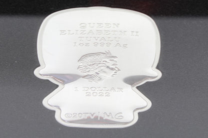 2022 Tuvalu $1 Homer Simpson 1Oz Silver Minted Mini Coin