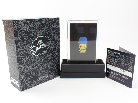 2022 Tuvalu $1 Marge Simpson 1Oz Silver Minted Mini Coin