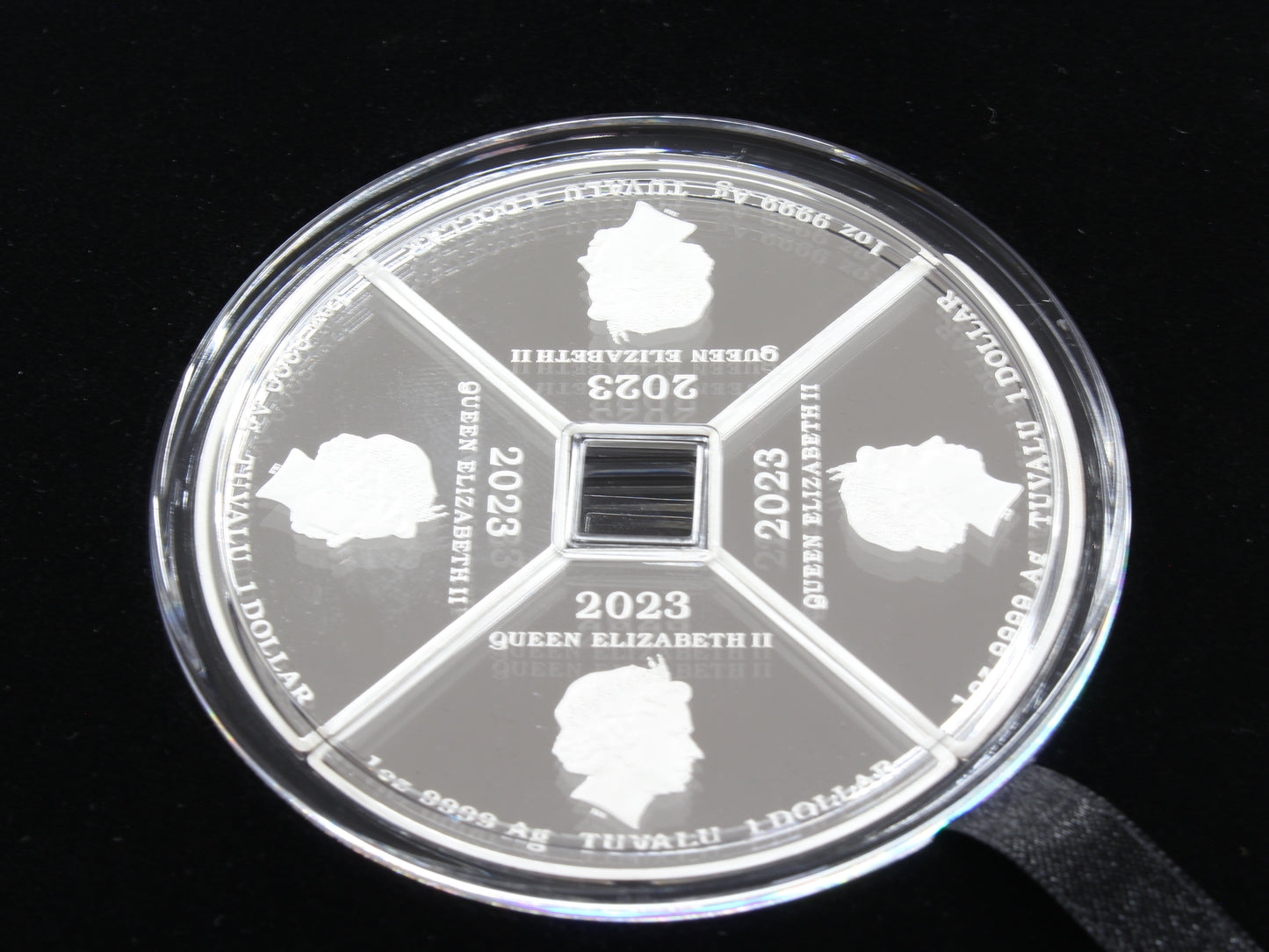2023 Tuvalu $1 Year of the Rabbit Quadrant 1oz Silver Four Coin Set