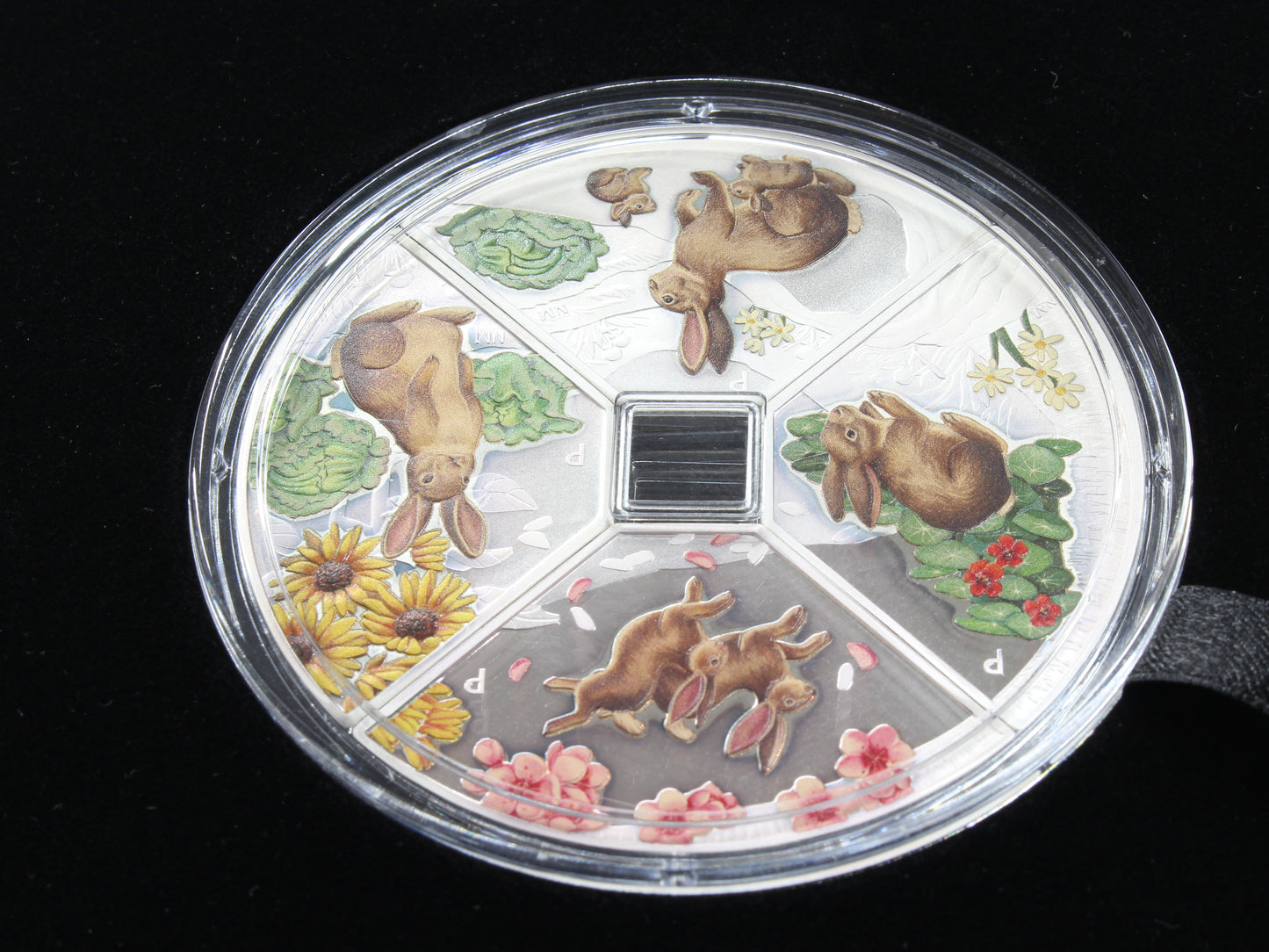 2023 Tuvalu $1 Year of the Rabbit Quadrant 1oz Silver Four Coin Set