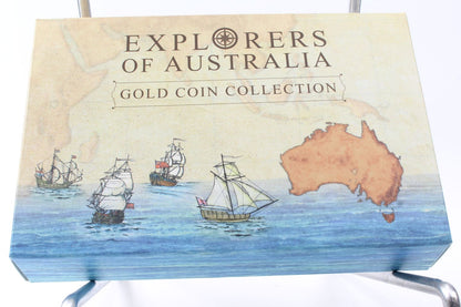 2013 Tokelau $5 Explorers of Australia 0.5g Gold Proof 4 Coin Set