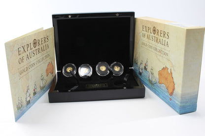 2013 Tokelau $5 Explorers of Australia 0.5g Gold Proof 4 Coin Set