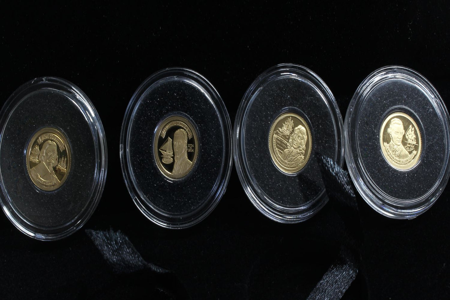2013 Tokelau $5 Explorers of Australia 0.5g Gold Proof 4 Coin Set